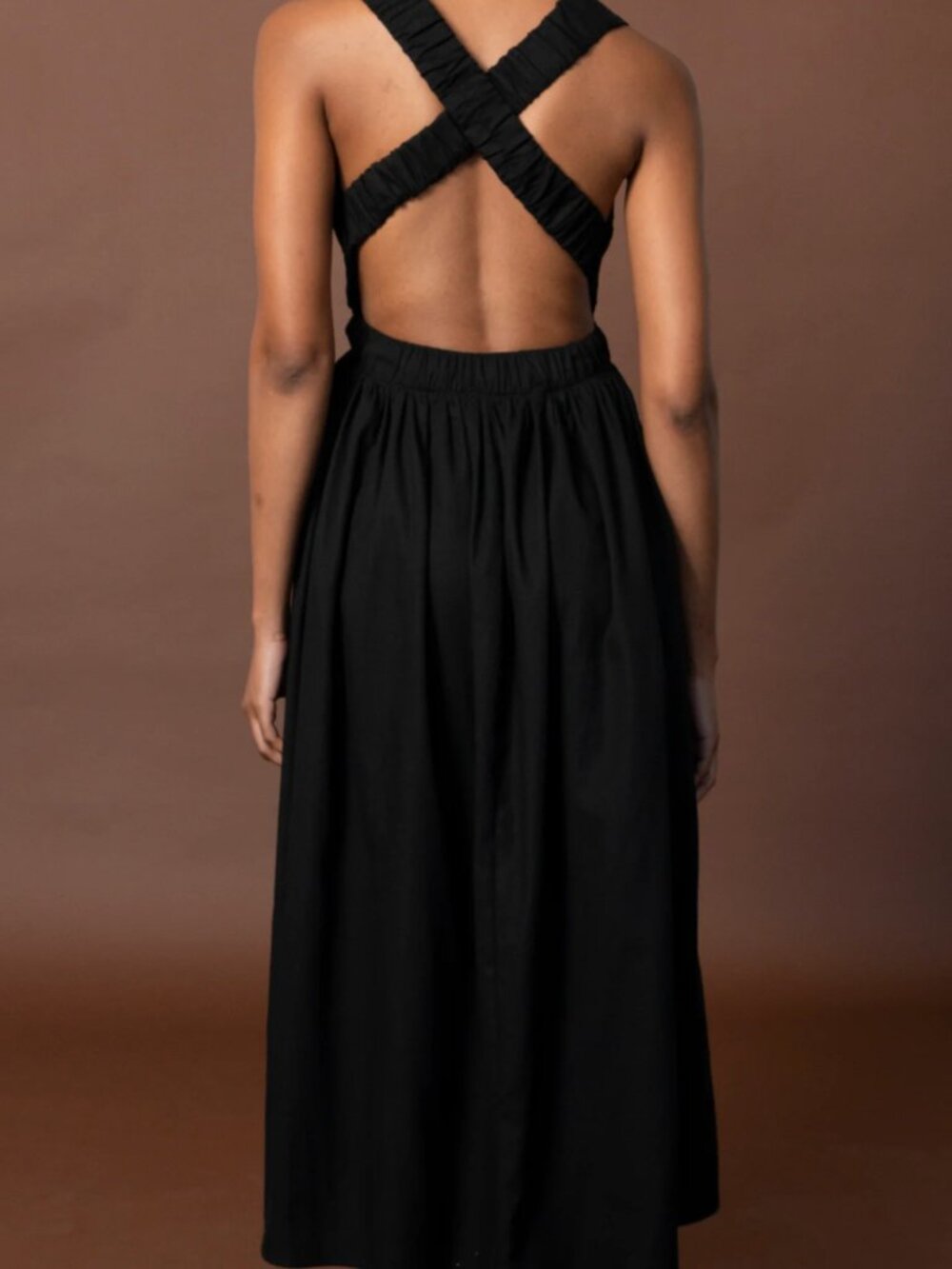 Selfi Made In Capetown Black Backless Maxi Dress